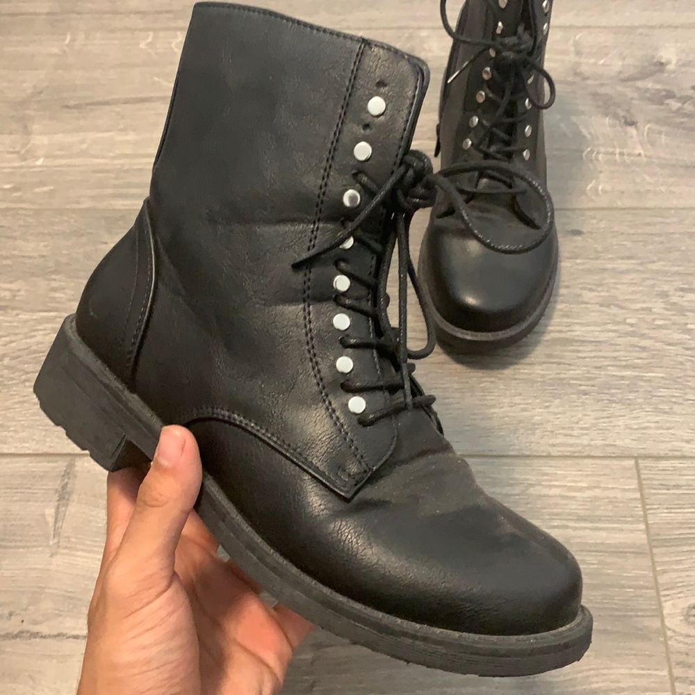 Combat Leather Boots